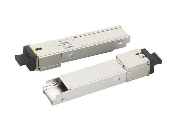 SFP+ SR COB 10G/25G光模块外壳 - 黑色拉环带黄色条纹标识